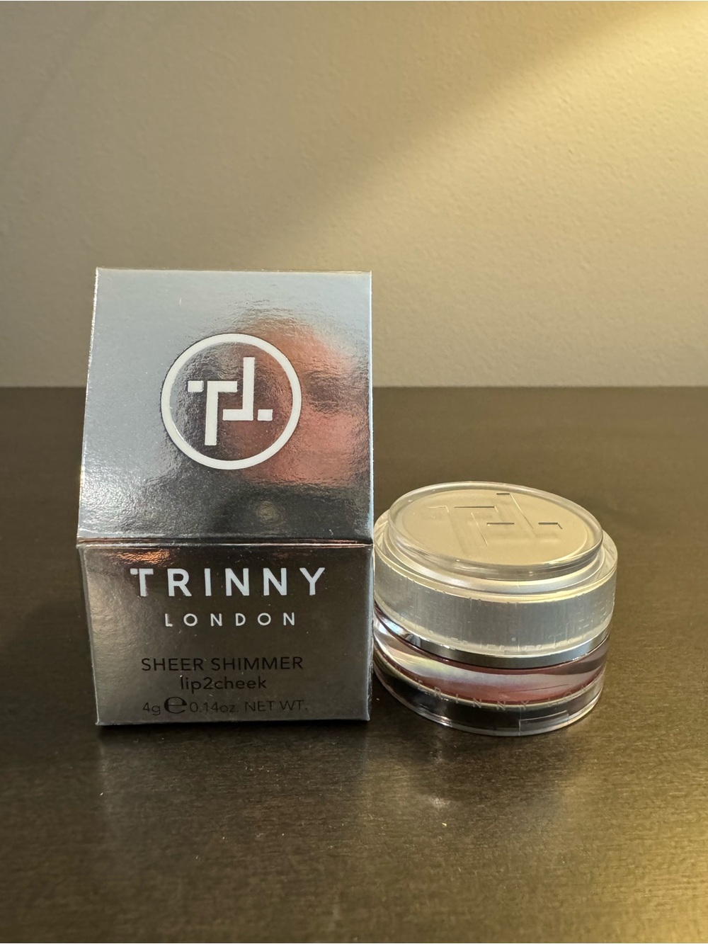 Trinny London Sheer Shimmer Lip2Cheek Violine 4 g .14 oz Full Size NIB